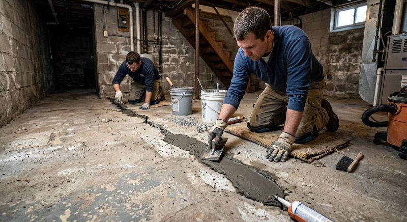 Cracked Basement Floor Repair in Fort Lauderdale, FL
