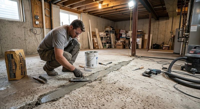 Cracked Basement Floor Repair in Fort Lauderdale, FL