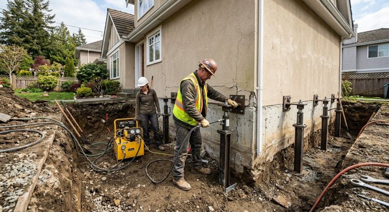 Sinking Foundation Repair in North Miami Beach, FL