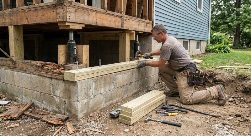 Sinking Foundation Repair in Pompano Beach, FL